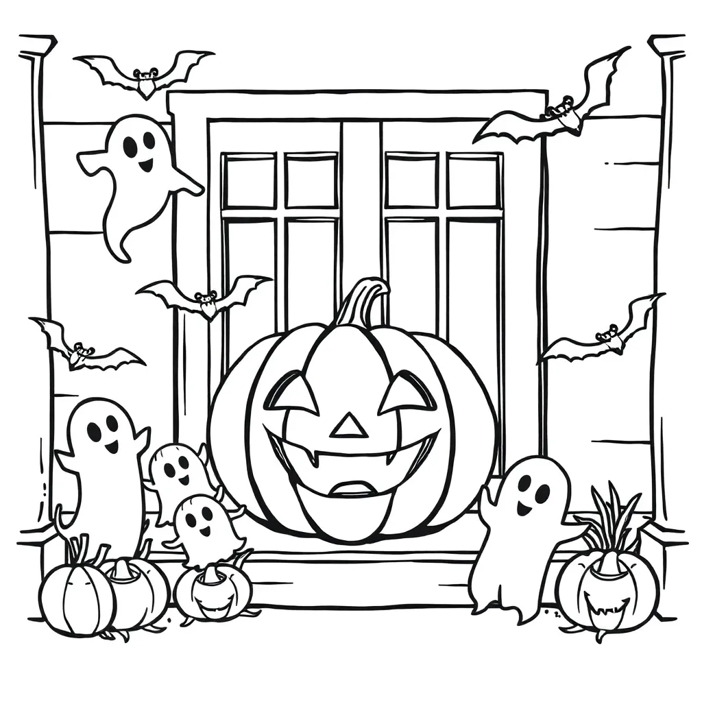 Halloween coloring page