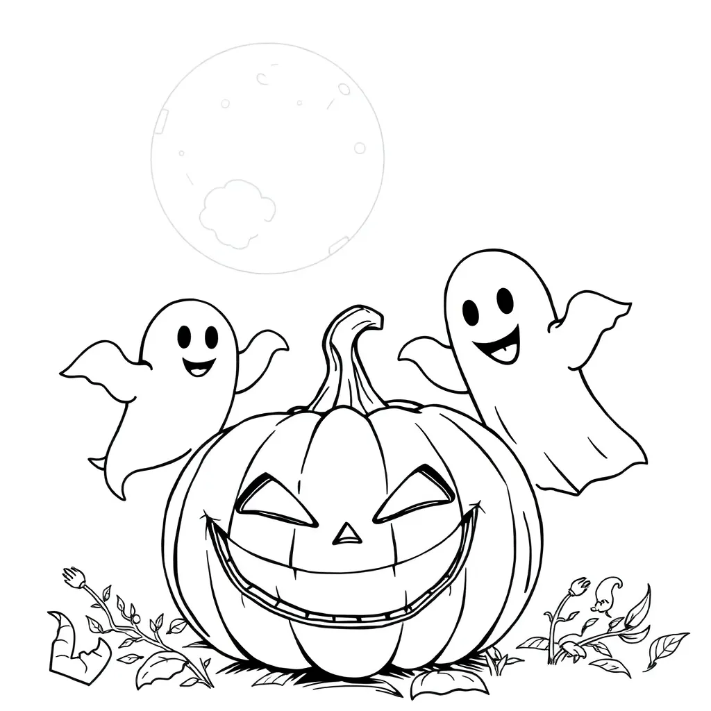 Halloween coloring page