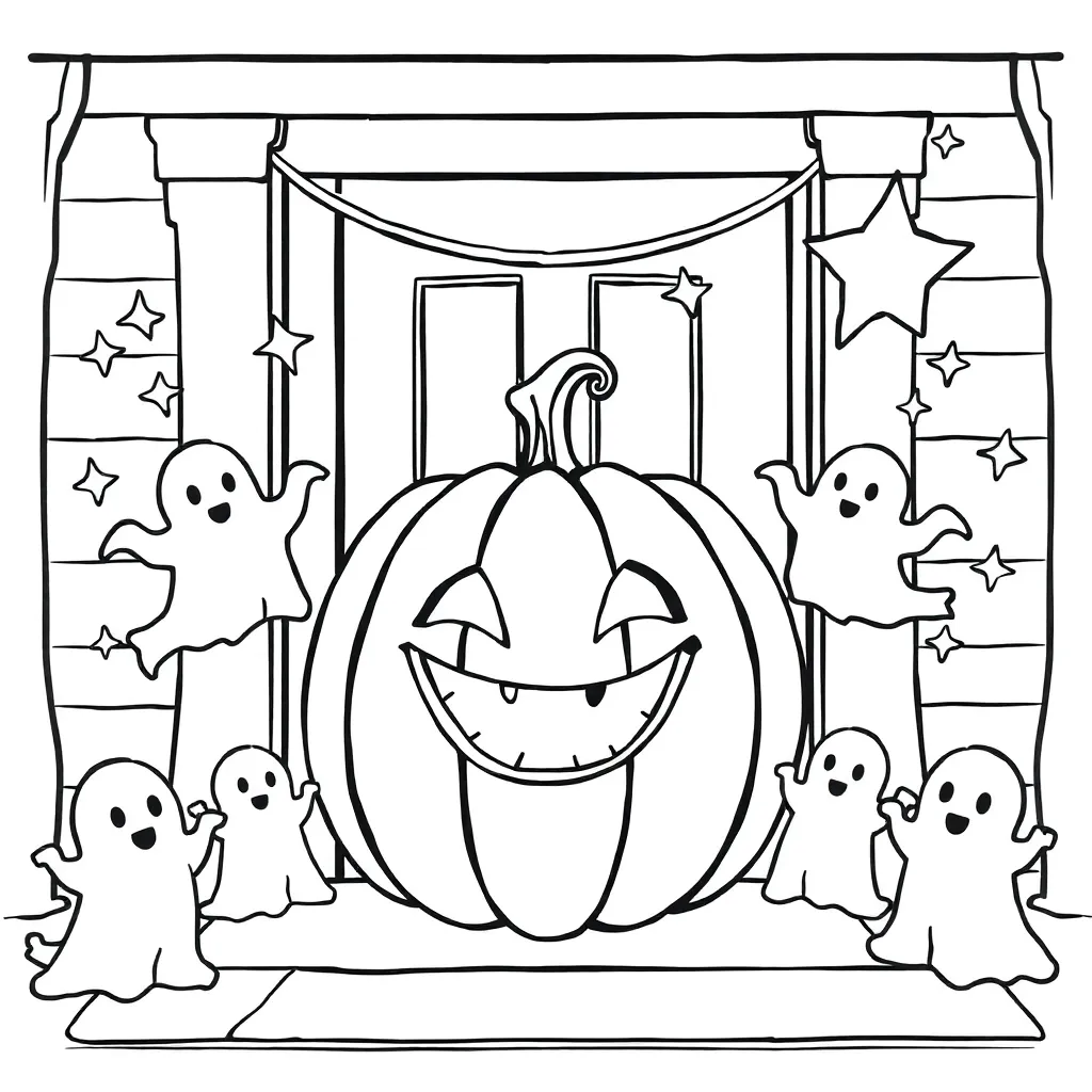 Halloween coloring page