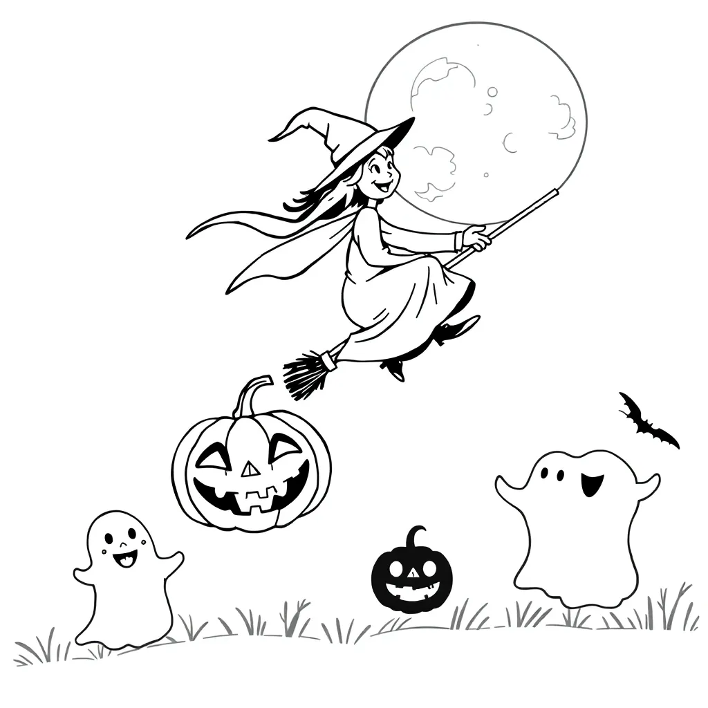 Halloween coloring page