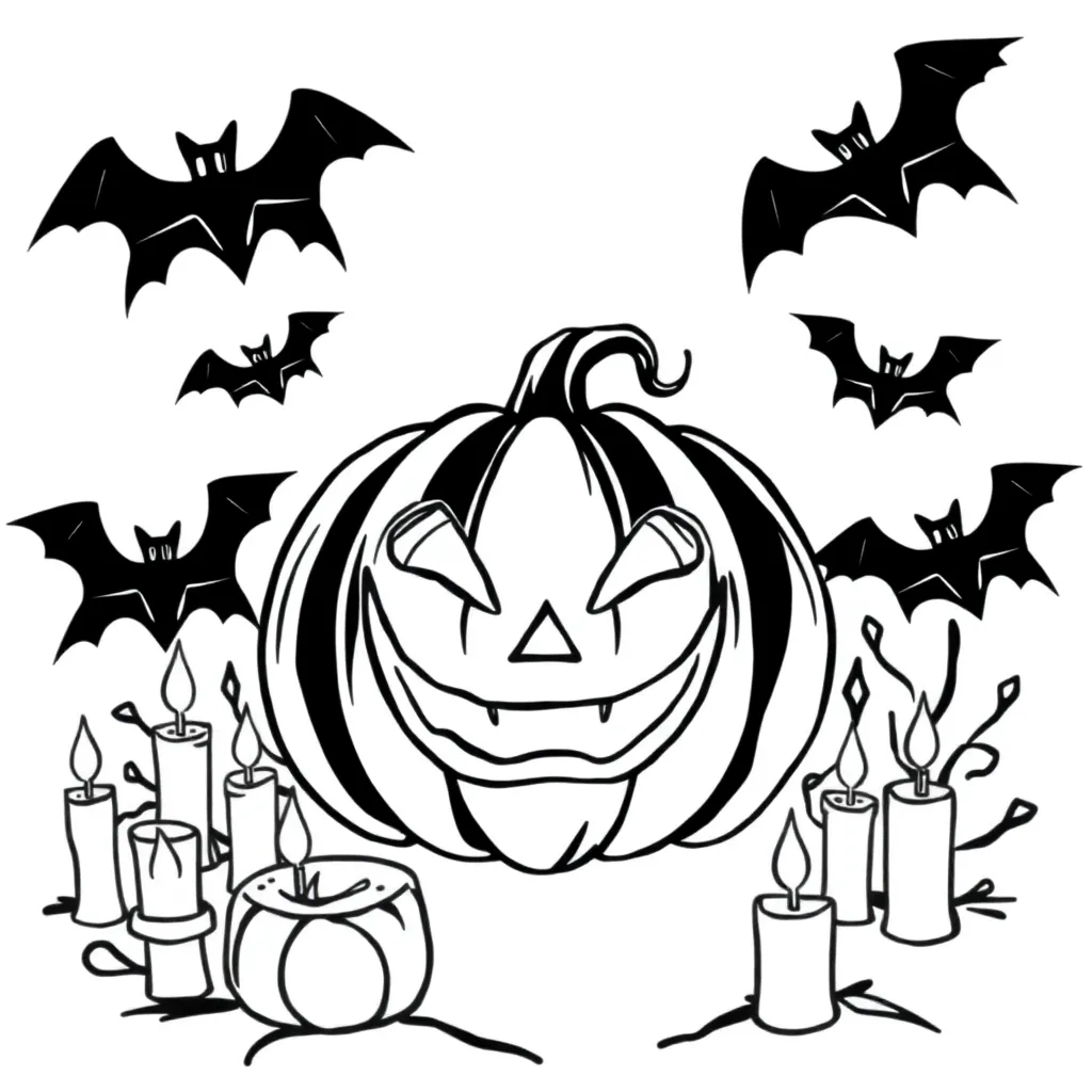 Halloween coloring page