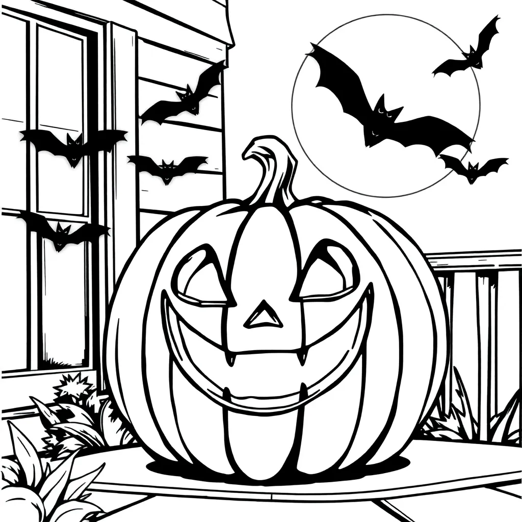 Halloween coloring page