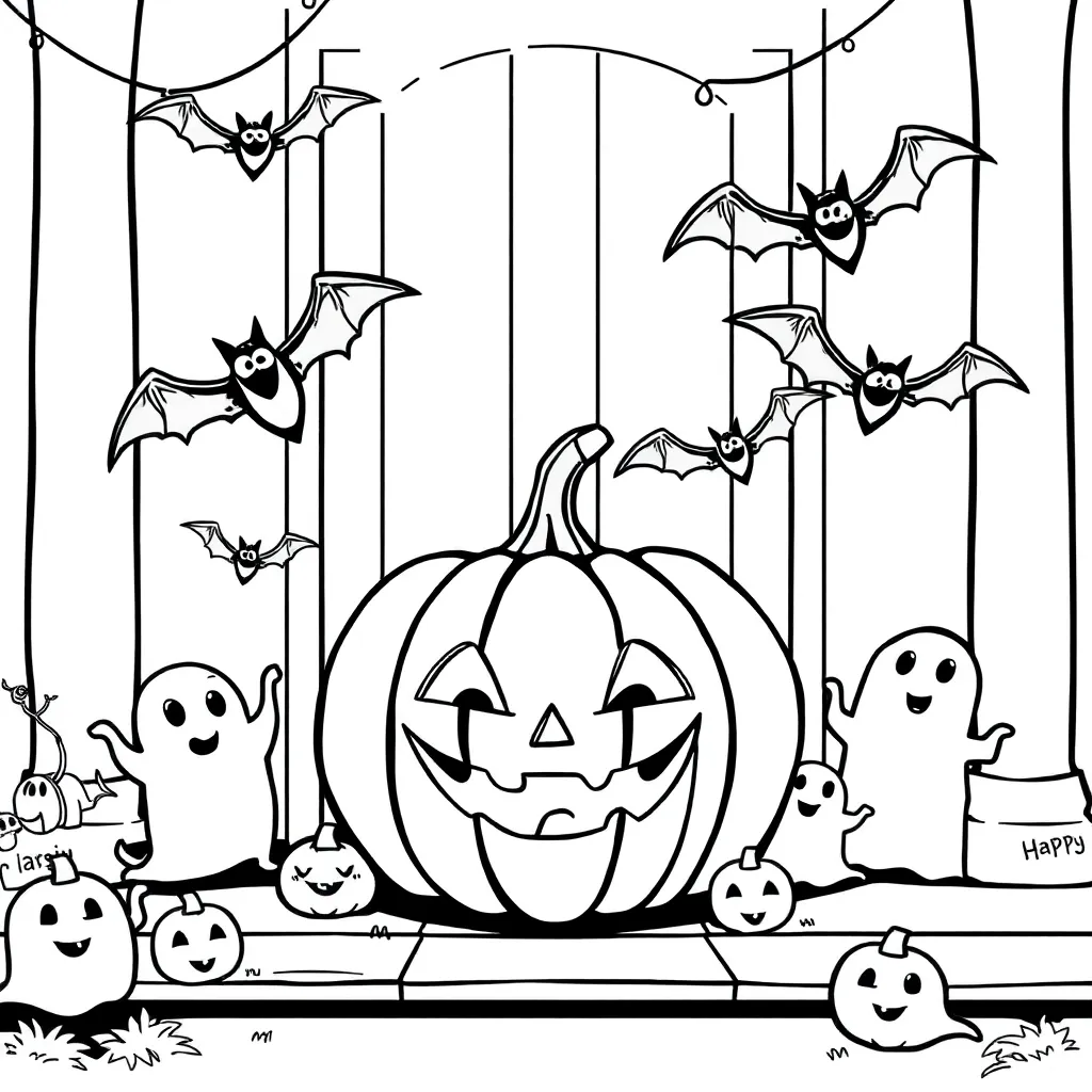 Halloween coloring page