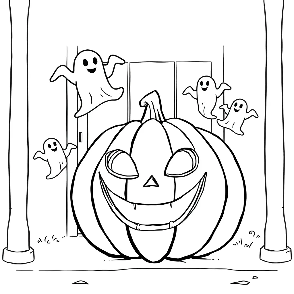 Halloween coloring page