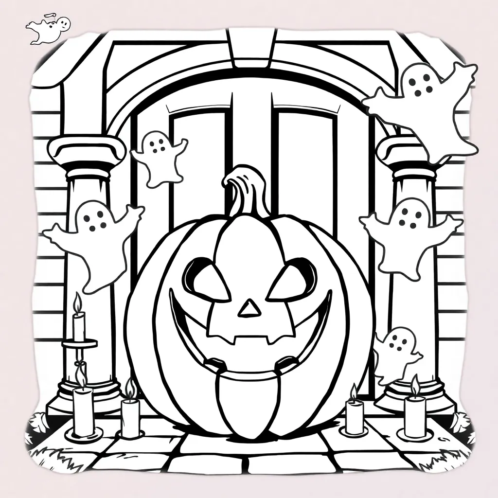 Halloween coloring page