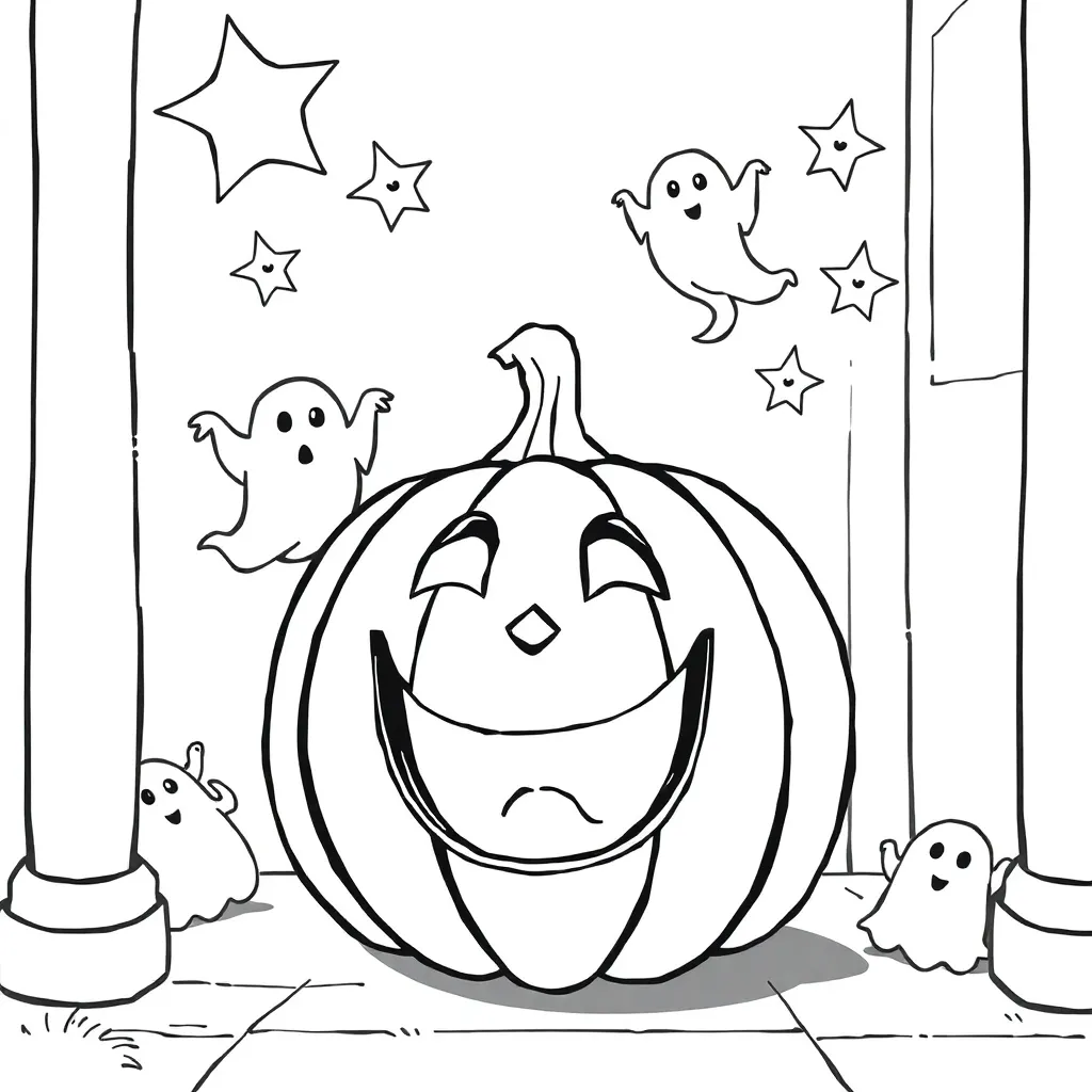 Halloween coloring page