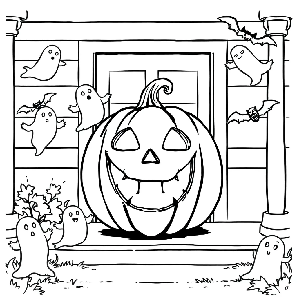 Halloween coloring page