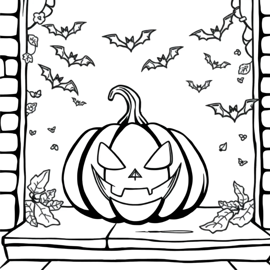 Halloween coloring page