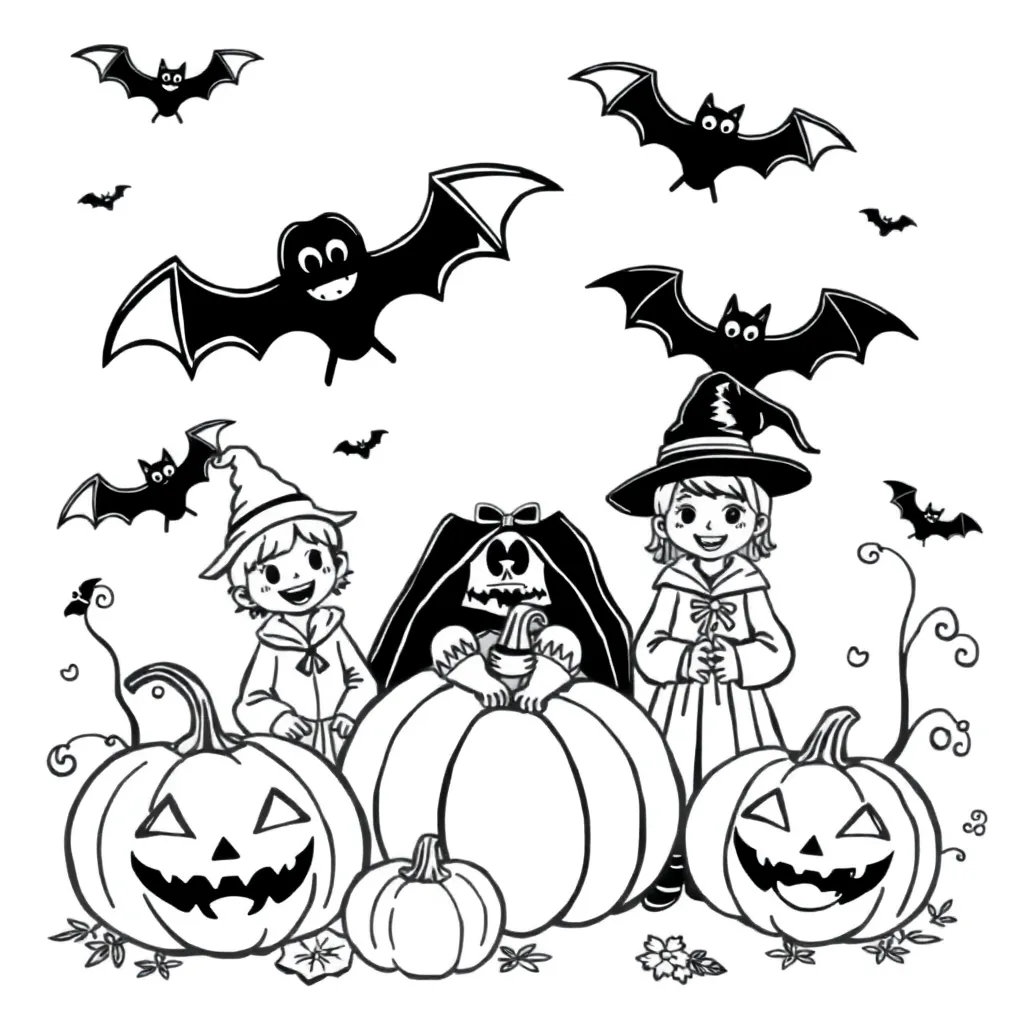 Halloween coloring page