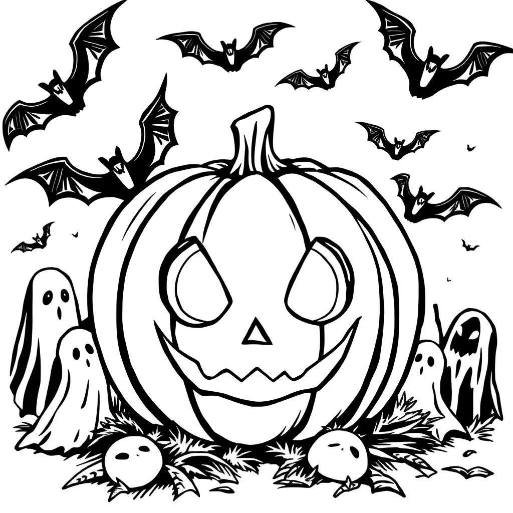 Halloween coloring page