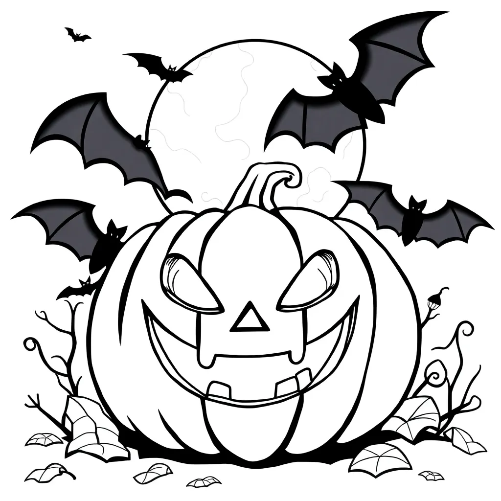 Halloween coloring page