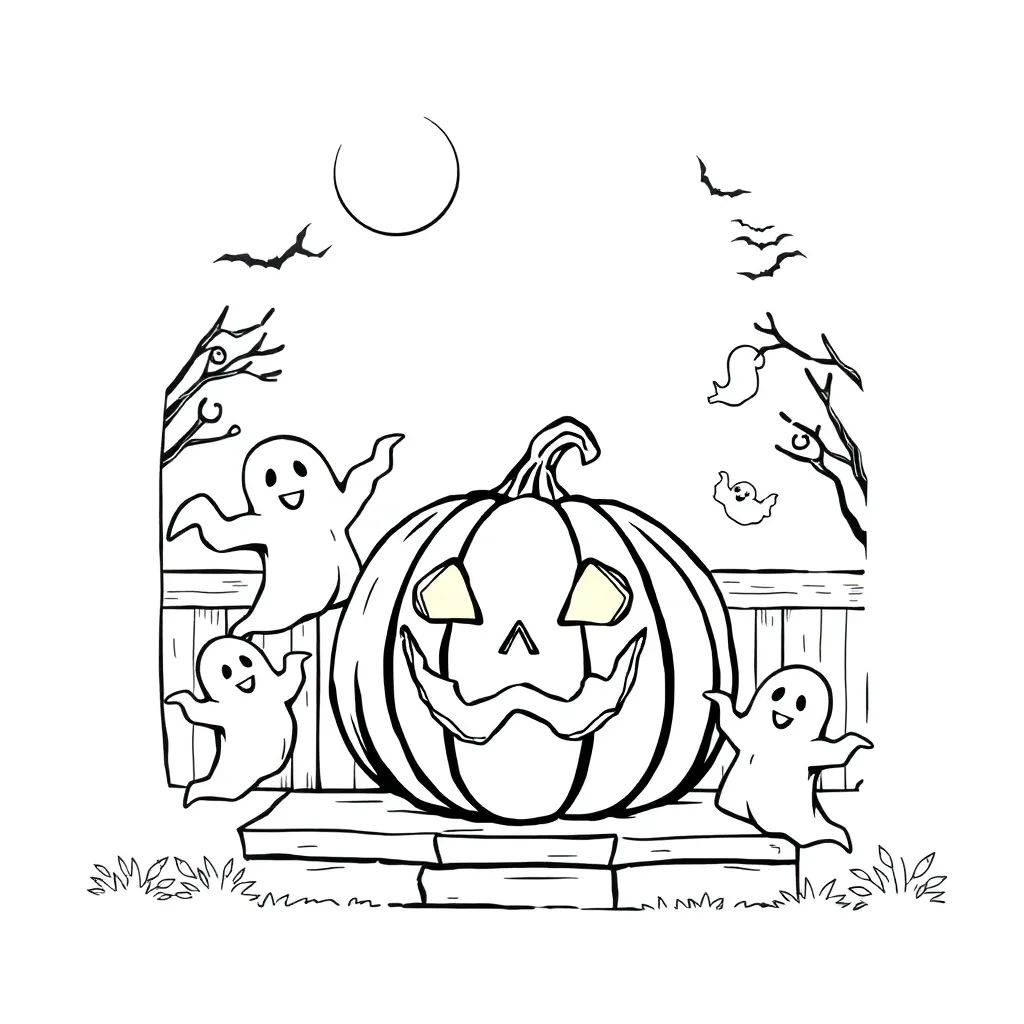 Halloween coloring page
