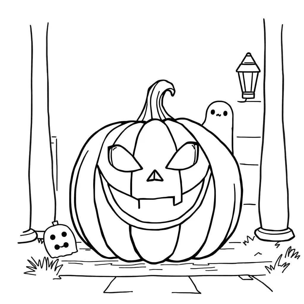 Halloween coloring page