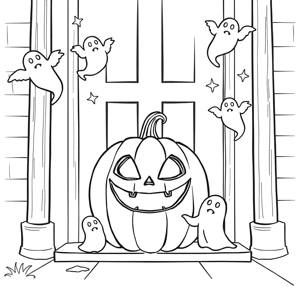 Halloween coloring page