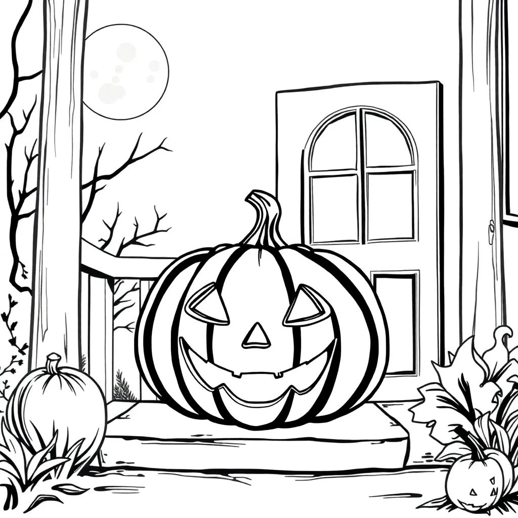 Halloween coloring page