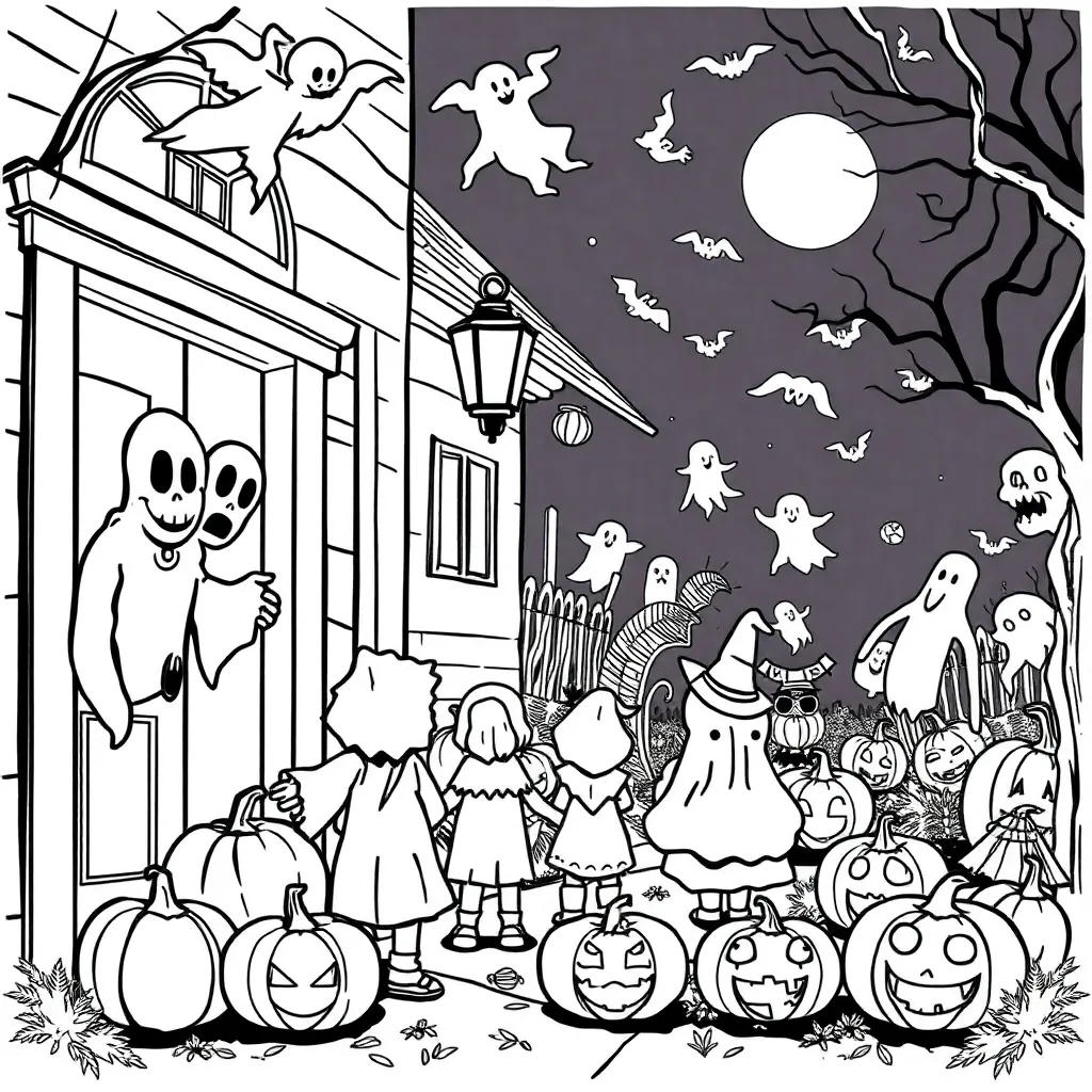 Halloween coloring page
