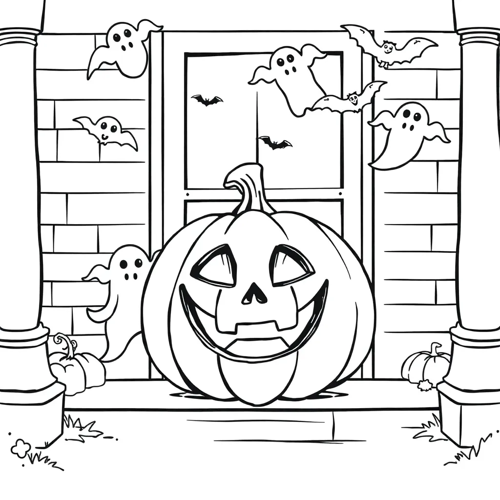Halloween coloring page