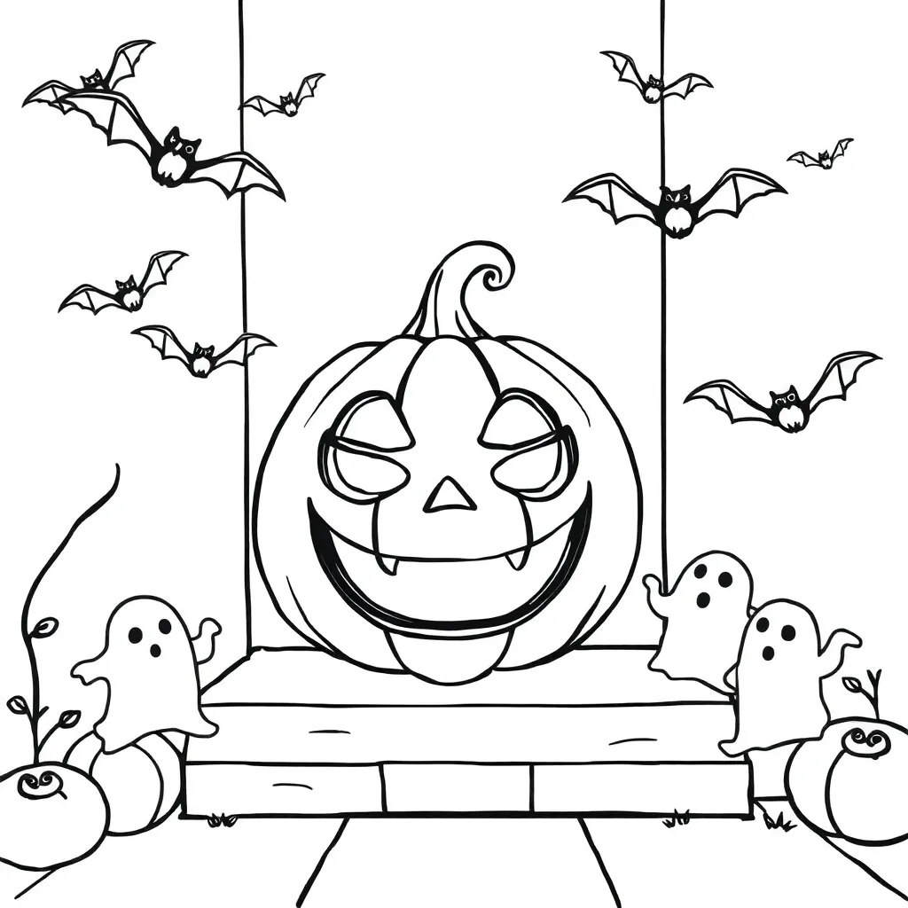 Halloween coloring page