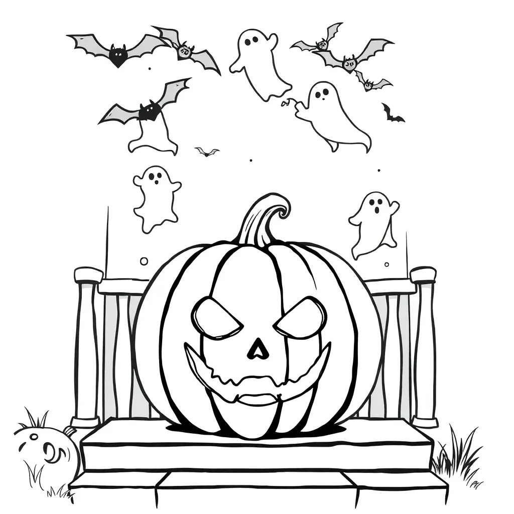 Halloween coloring page