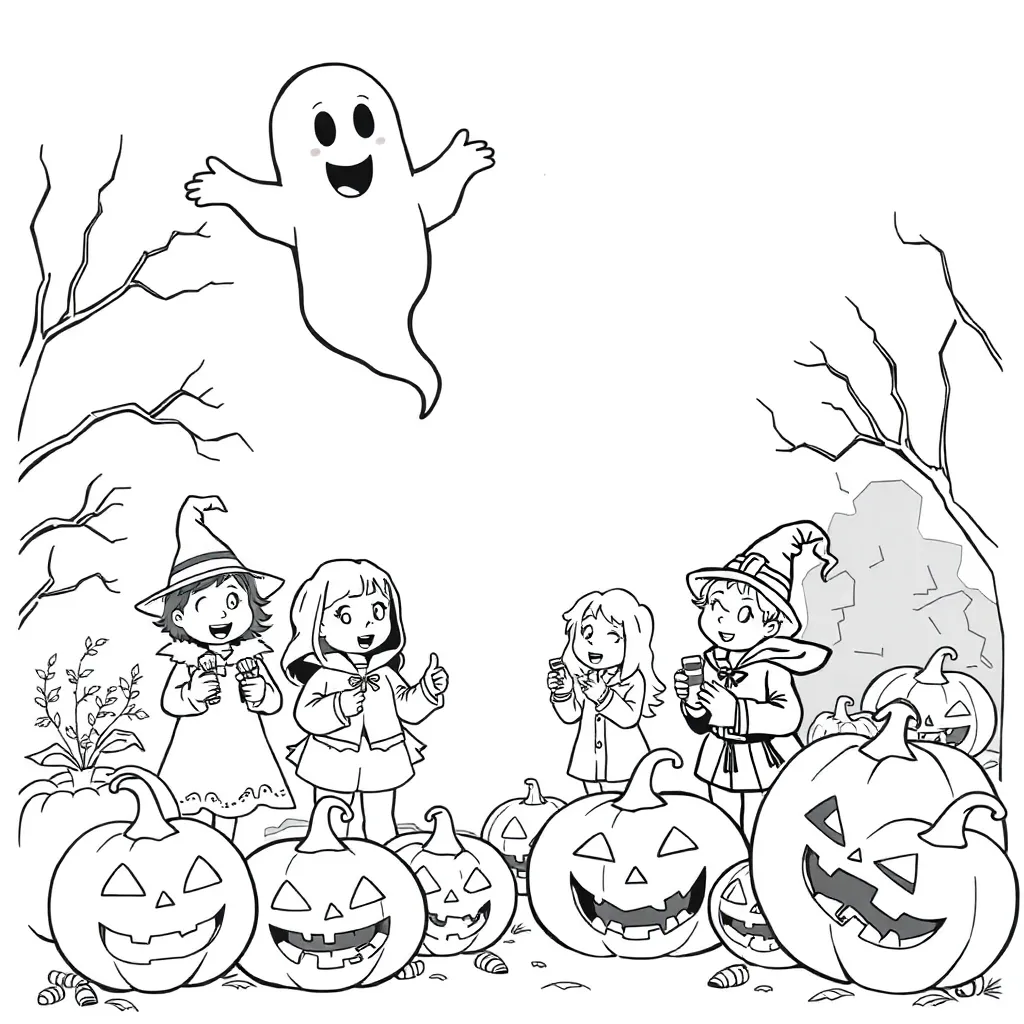 Halloween coloring page
