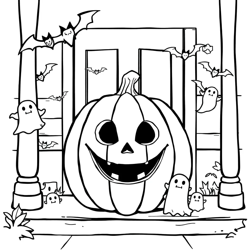 Halloween coloring page