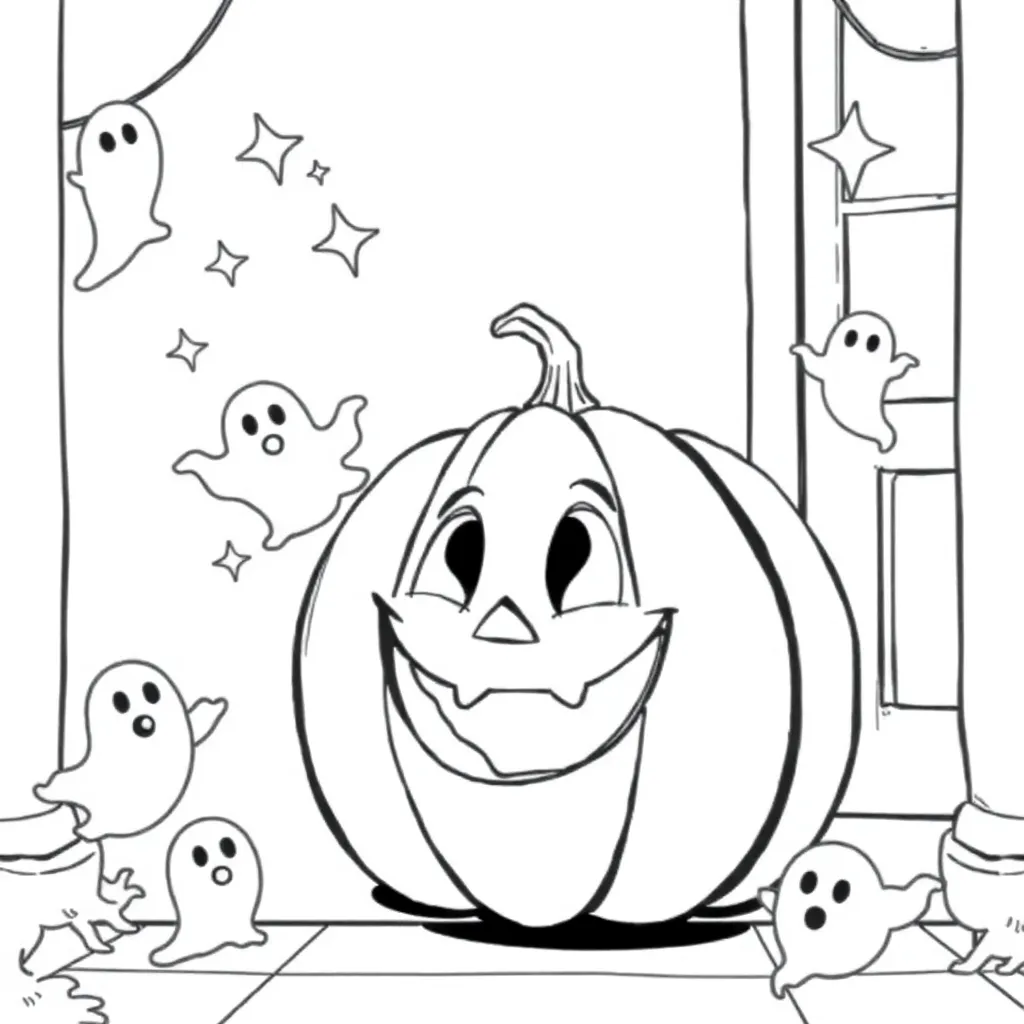 Halloween coloring page