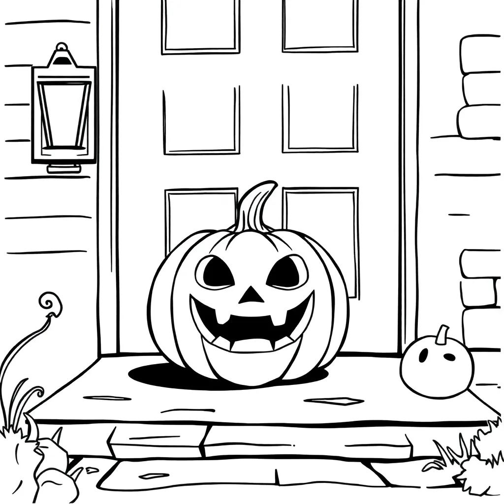 Halloween coloring page