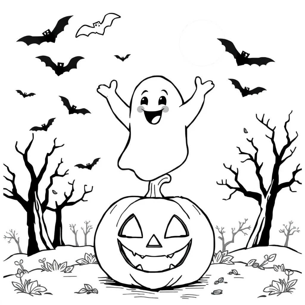Halloween coloring page