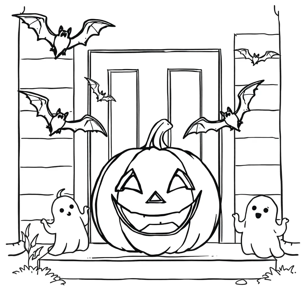 Halloween coloring page
