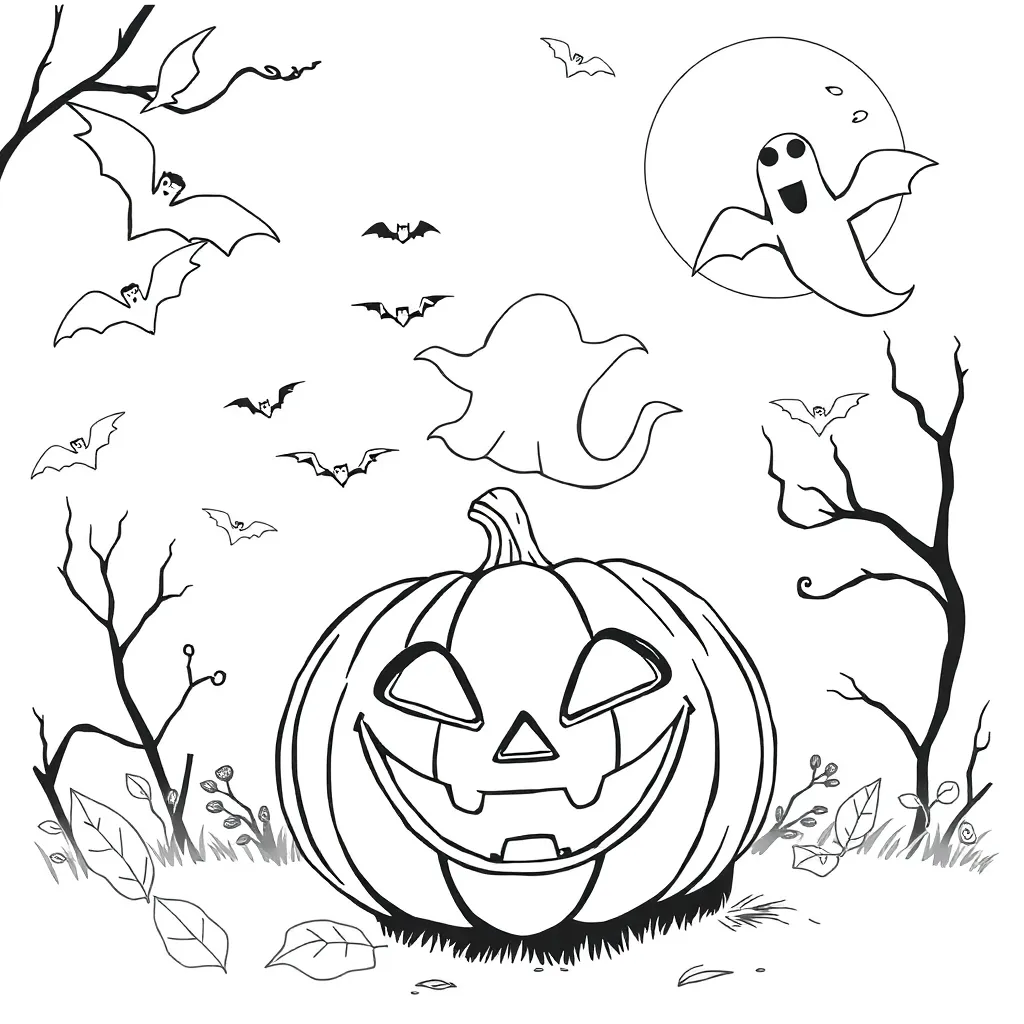 Halloween coloring page