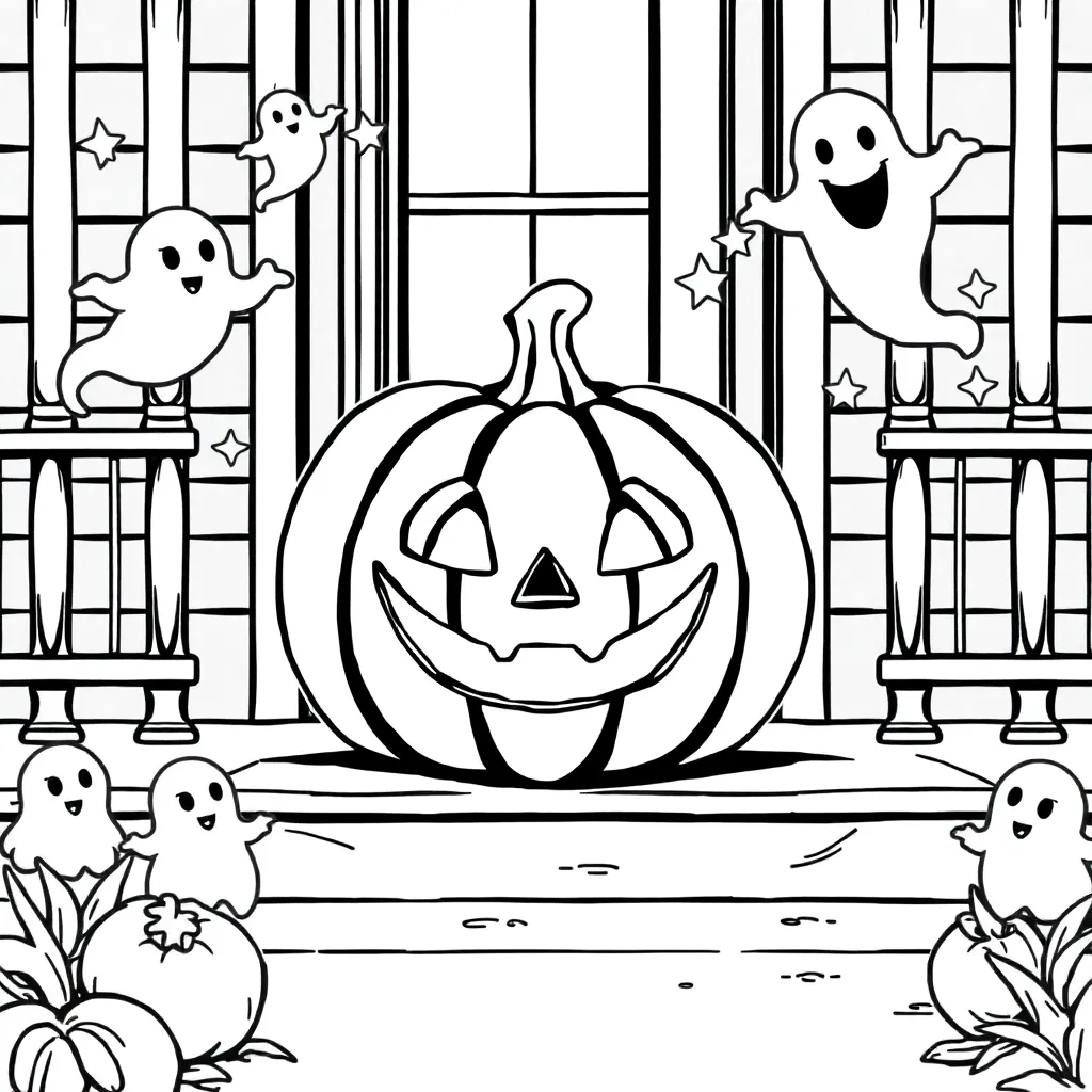 Halloween coloring page