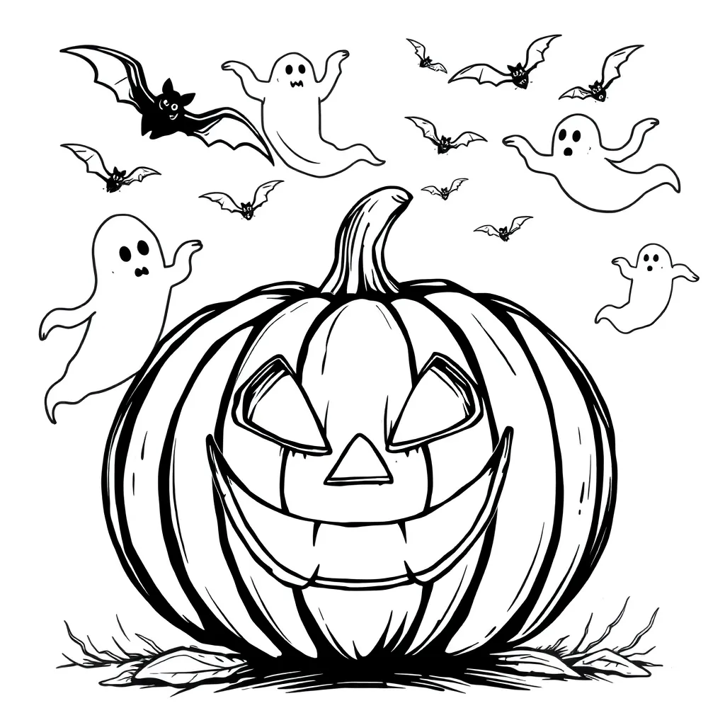 Halloween coloring page