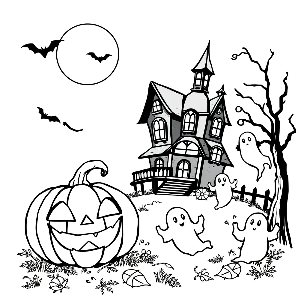 Halloween coloring page