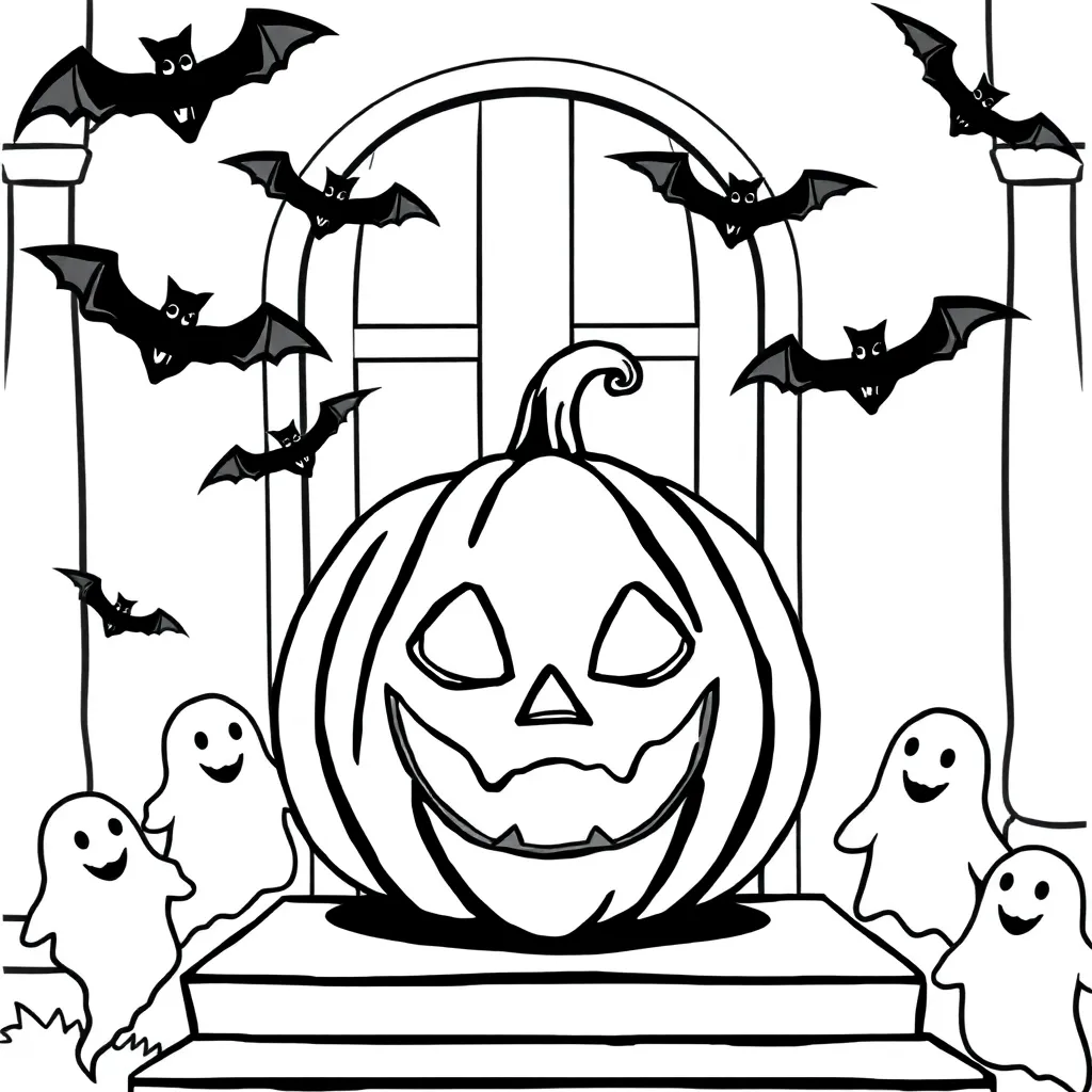 Halloween coloring page