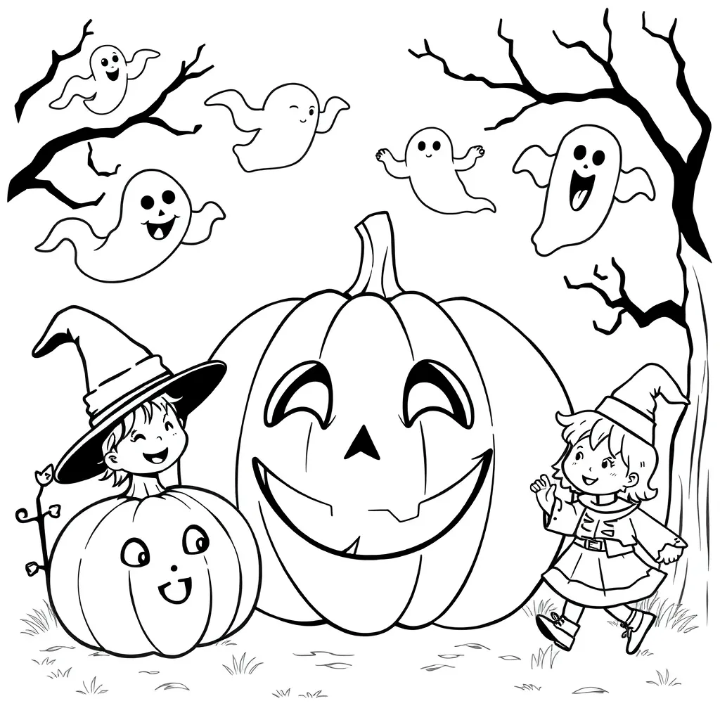 Halloween coloring page