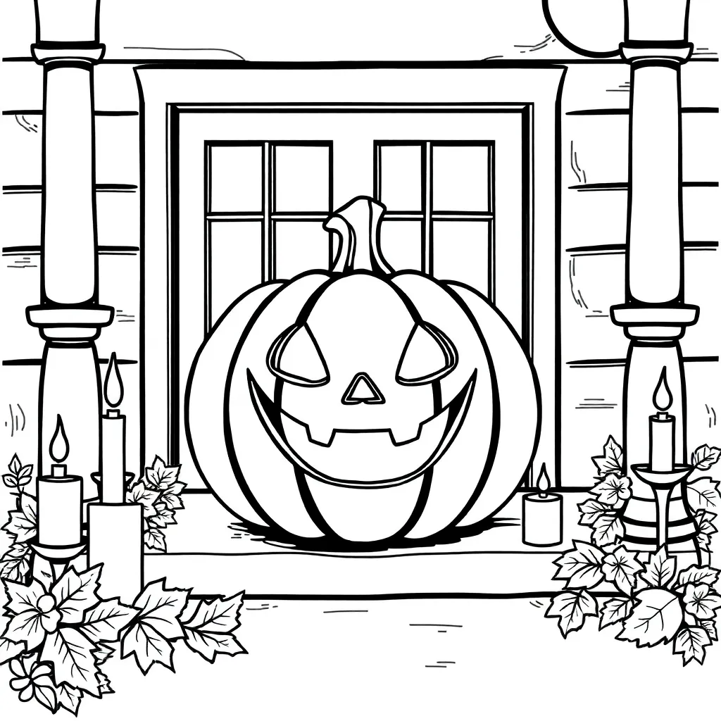 Halloween coloring page