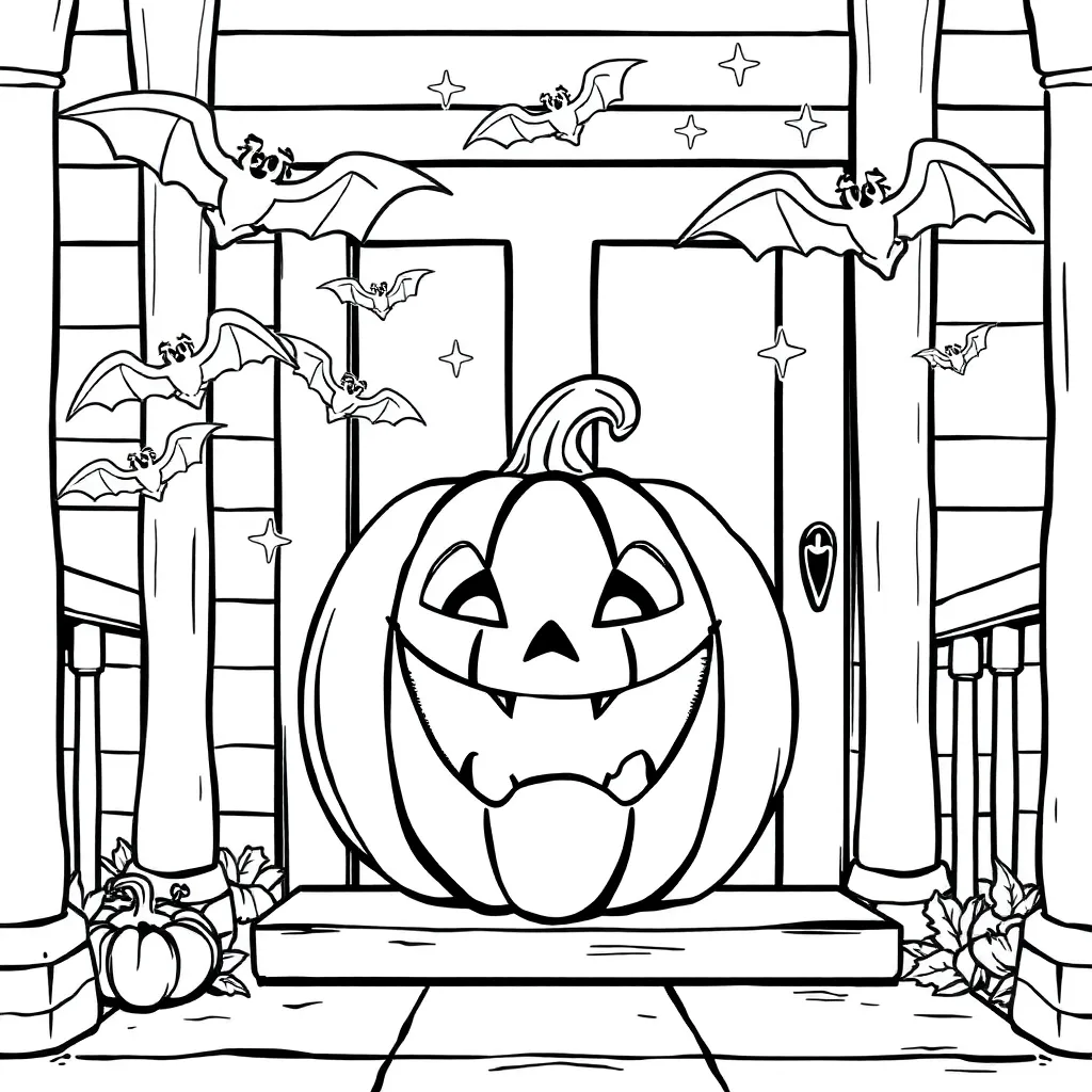 Halloween coloring page