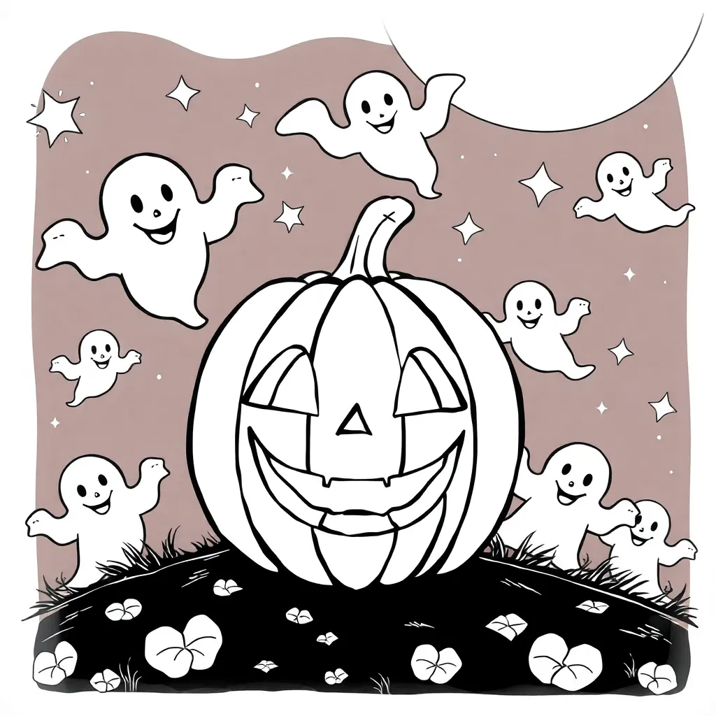 Halloween coloring page