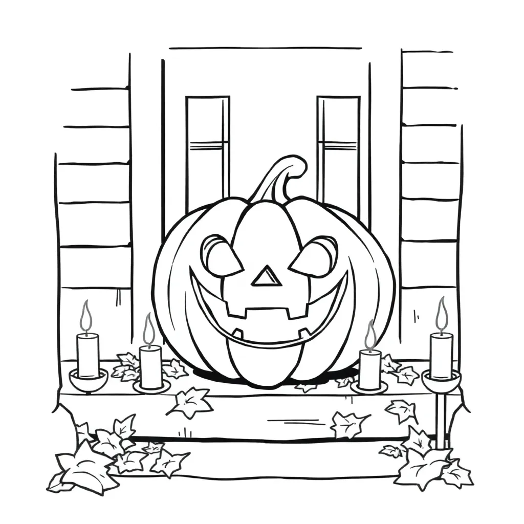 Halloween coloring page