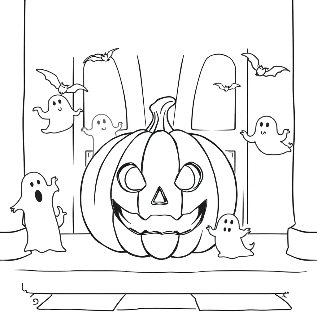 Halloween coloring page