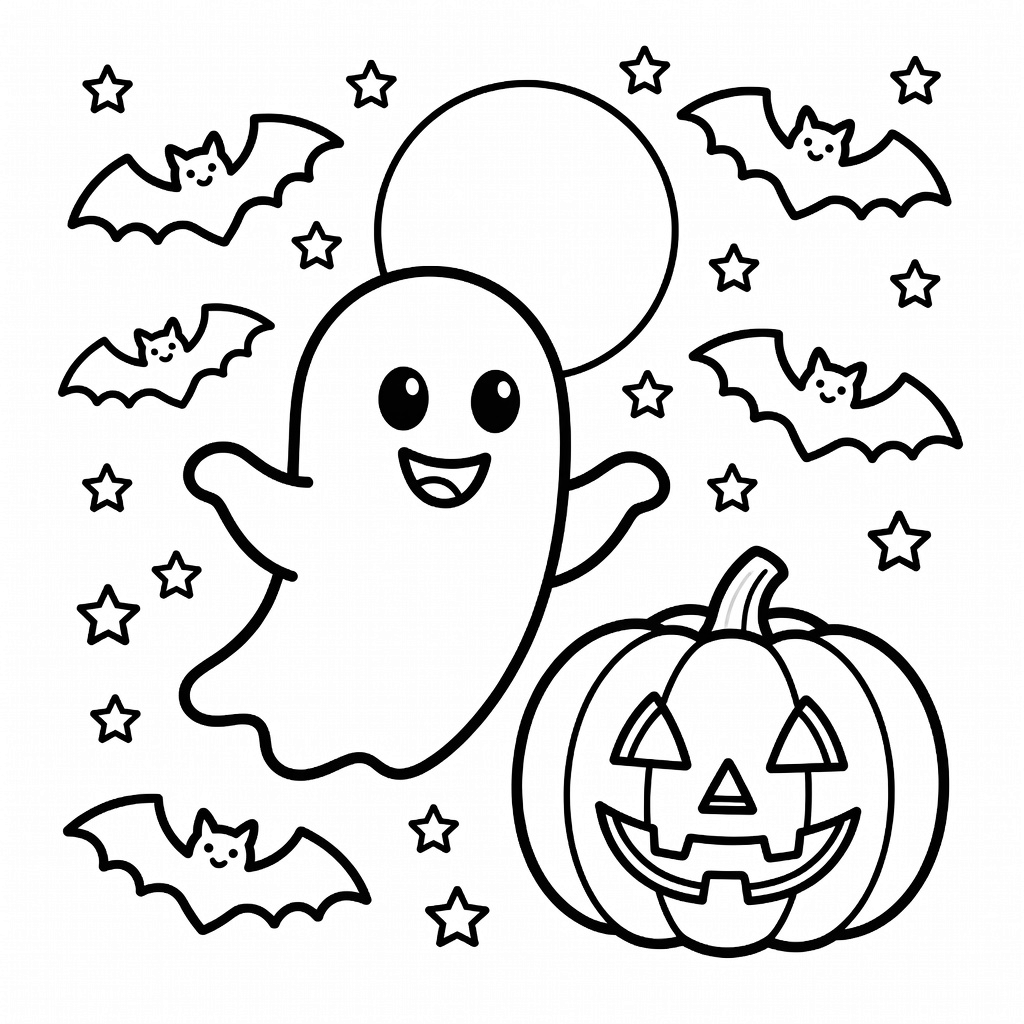 Halloween coloring page