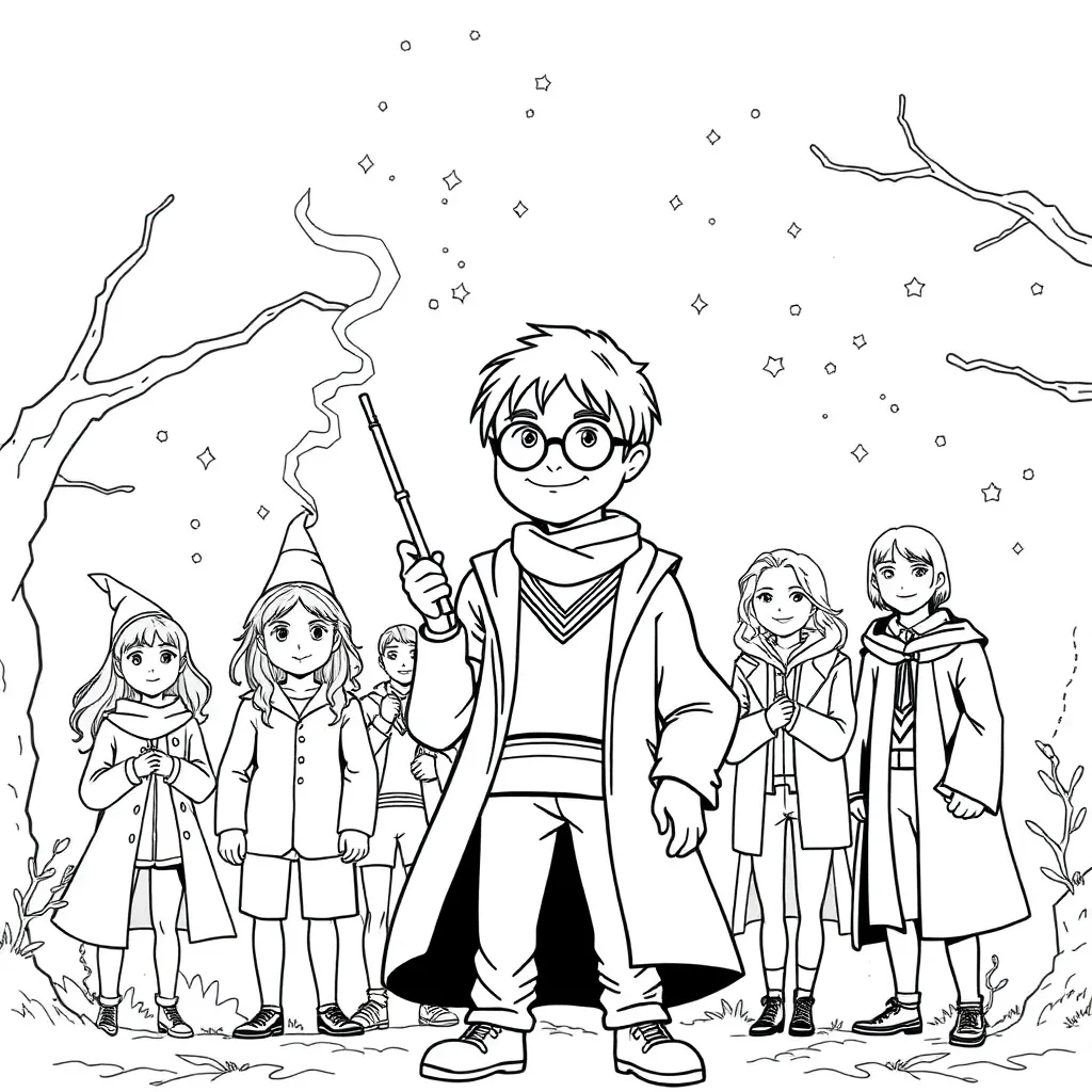 Harry Potter coloring page