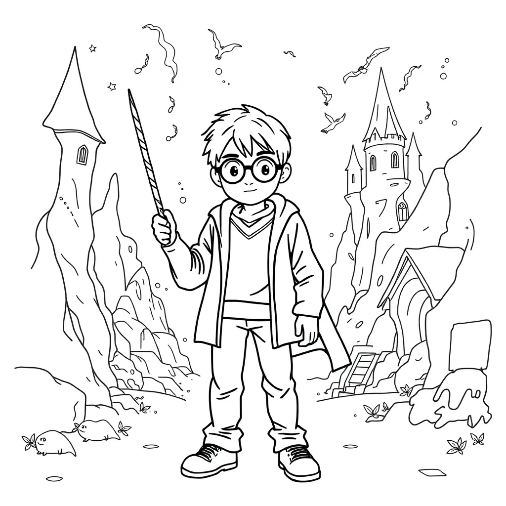 Harry Potter coloring page