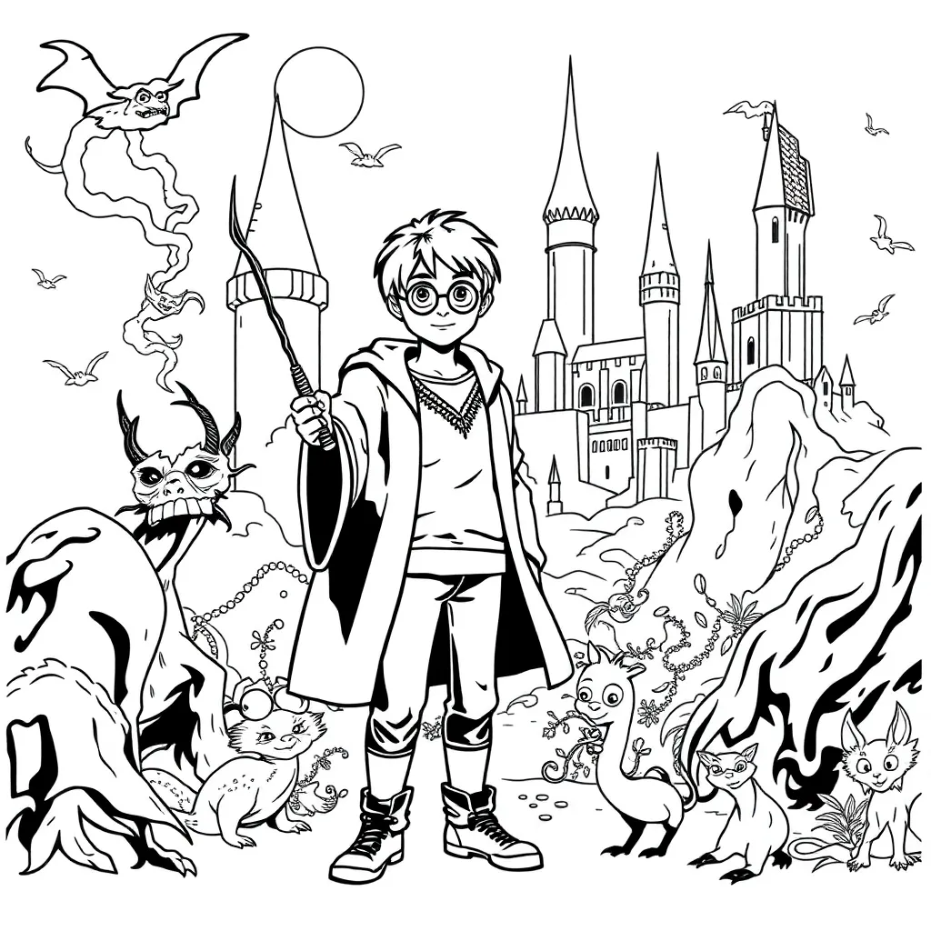 Harry Potter coloring page