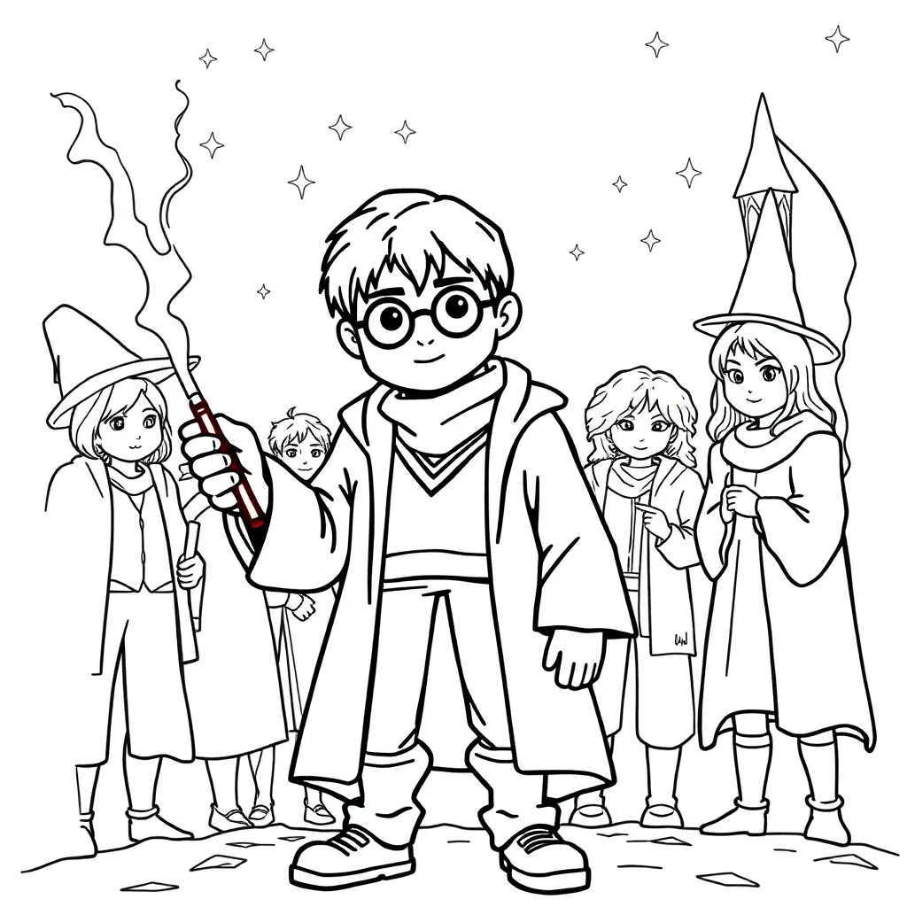 Harry Potter coloring page