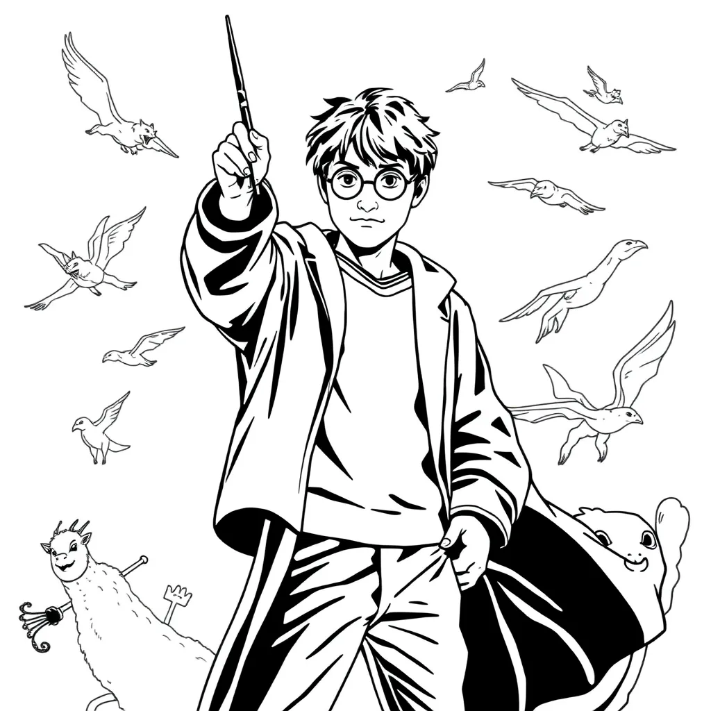Harry Potter coloring page