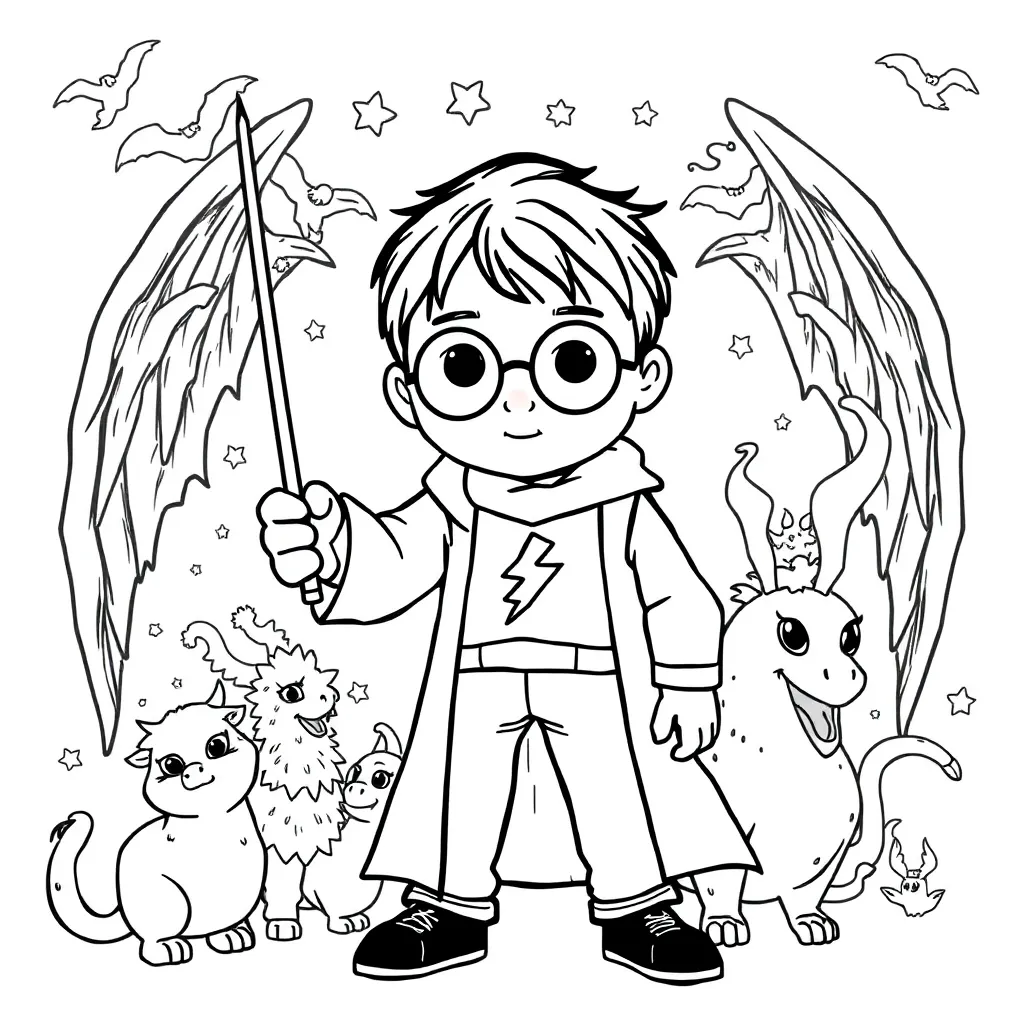 Harry Potter coloring page