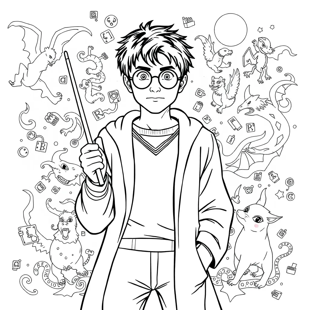 Harry Potter coloring page
