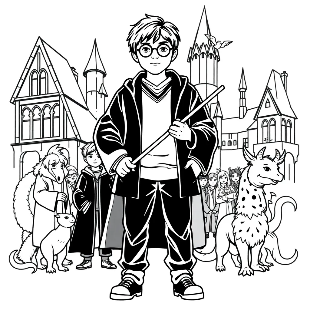 Harry Potter coloring page