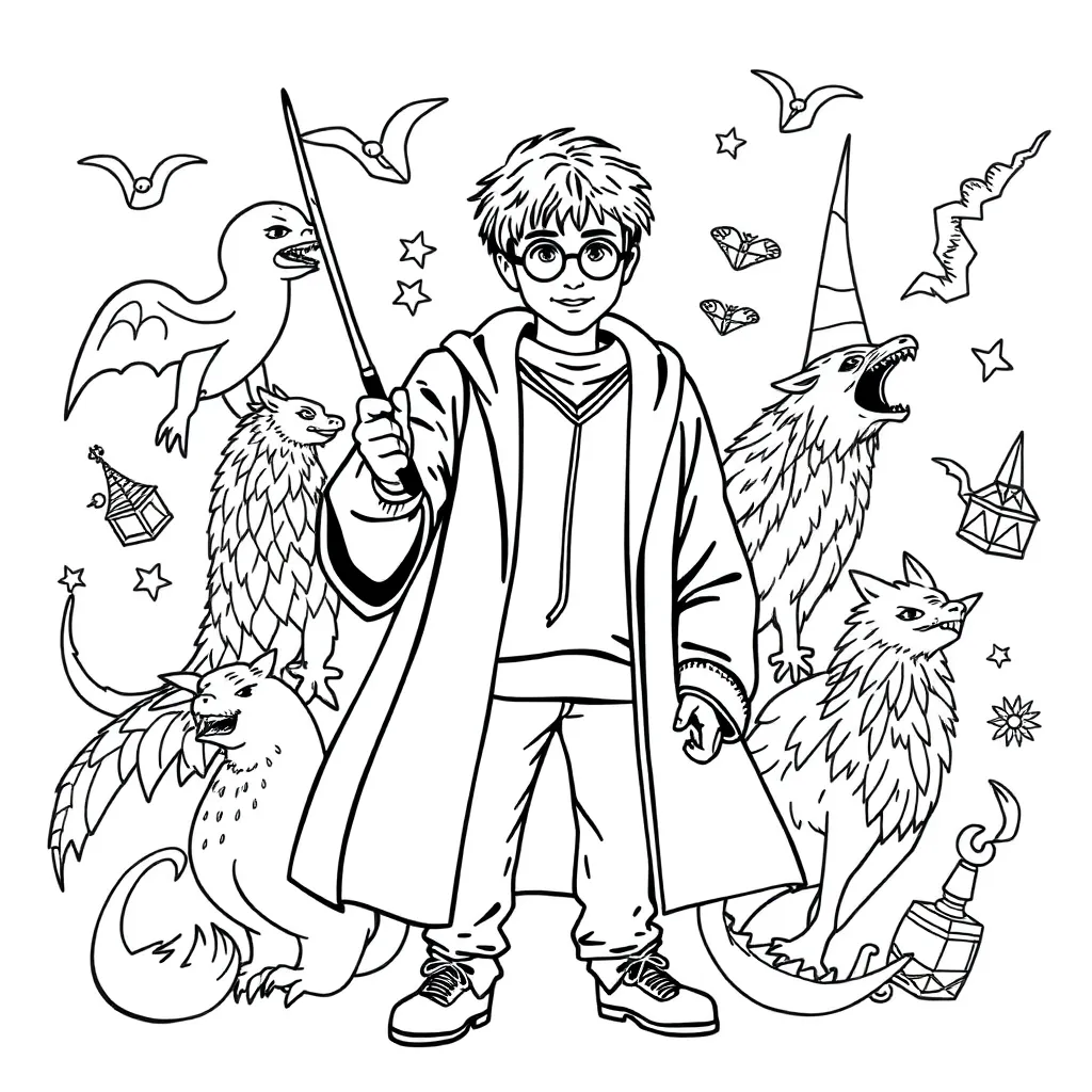 Harry Potter coloring page